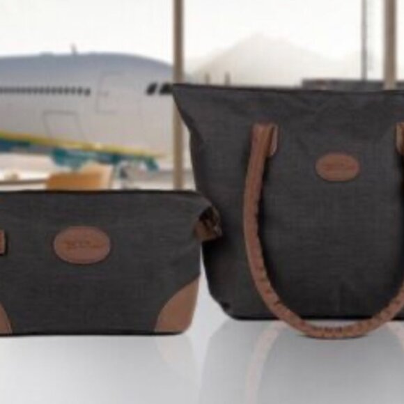 Bella Russo Tote Bag 13 x 19 and Toiletry Kit 7x13 / Small Travel Bag - Picture 6 of 6